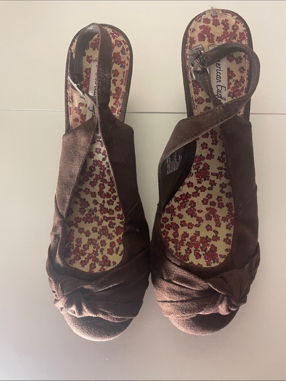 American Eagle Women’s Brown Slingback Flats Size 11